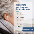 Amplificatore acustico ricaricabile e discreto