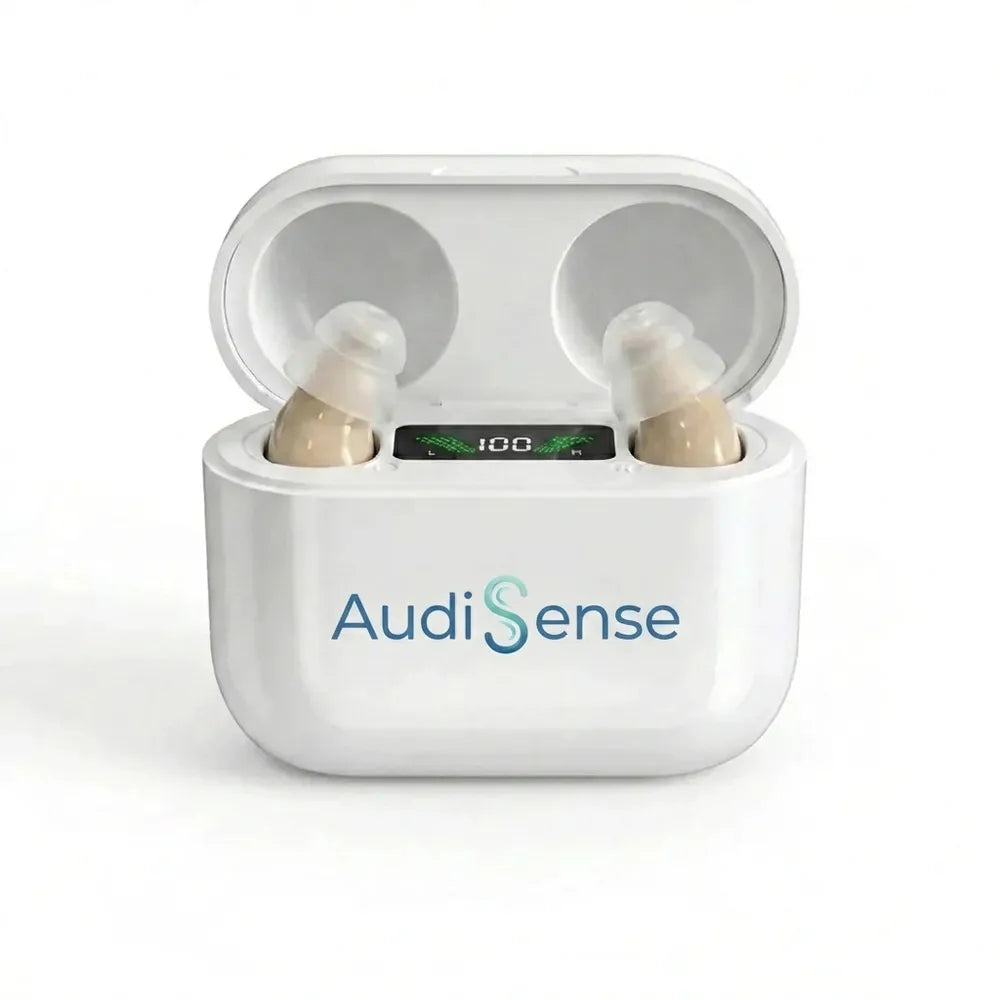AudiSense™ — Amplificatore acustico ricaricabile e discreto