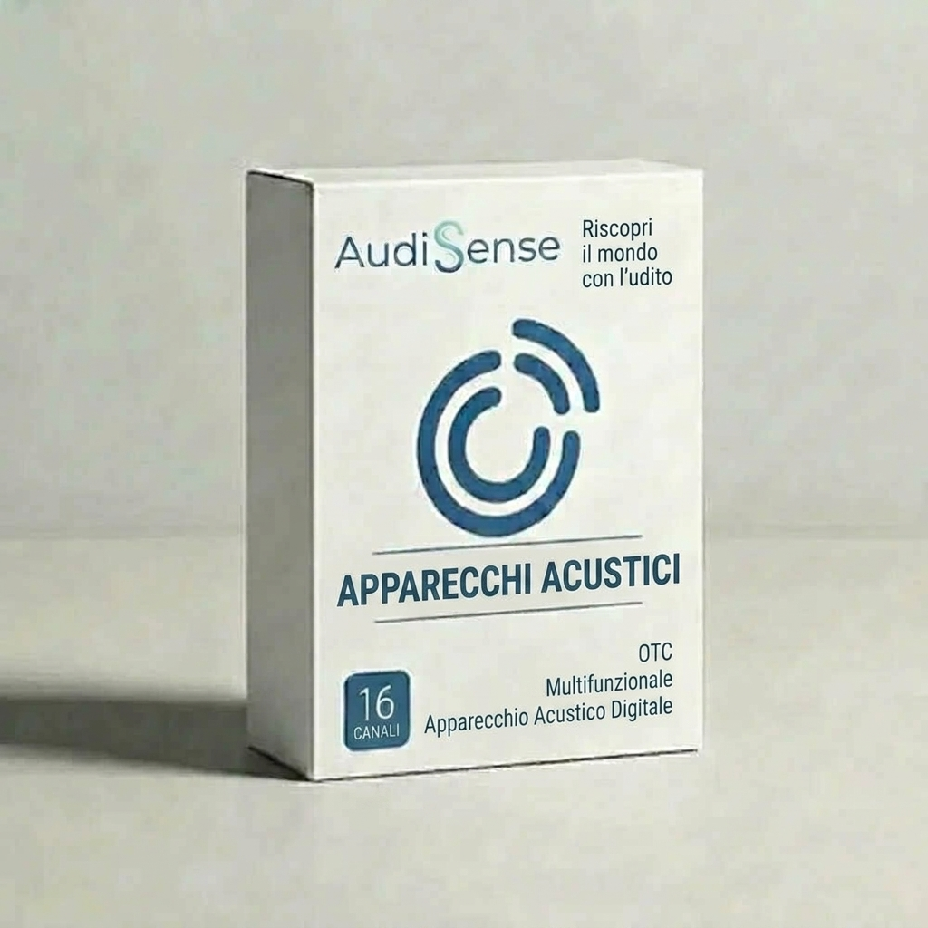 AudiSense™ — Amplificatore acustico ricaricabile e discreto
